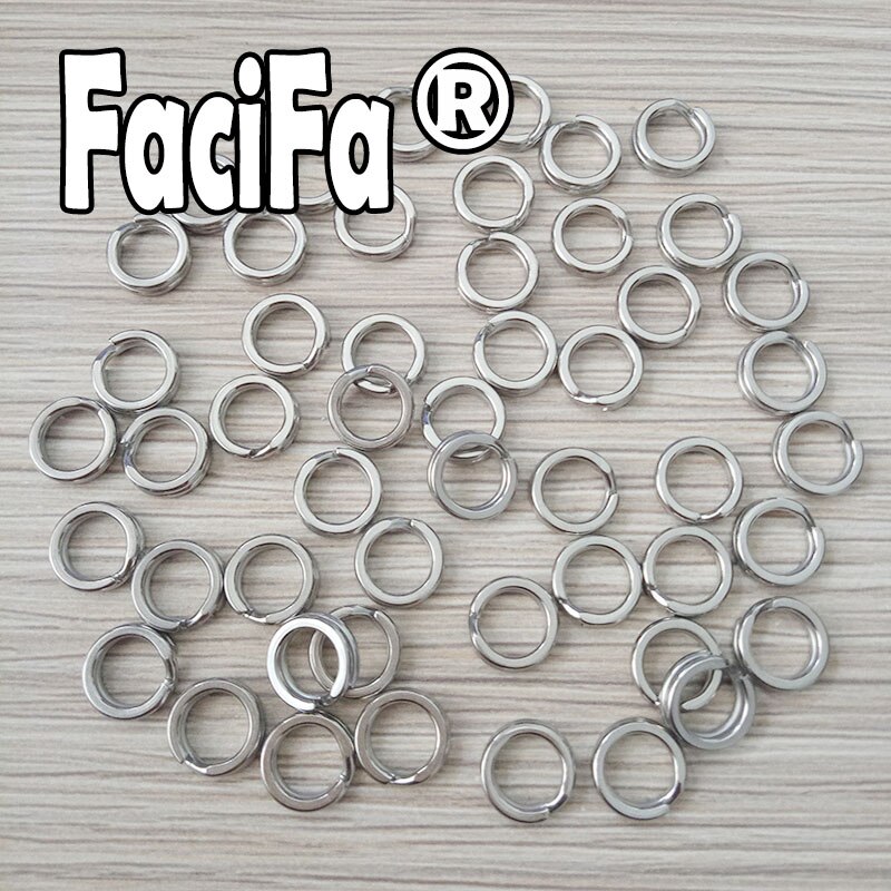 100pcs pesca in acciaio inossidabile anello diviso pesca resistente doppio ovale anelli divisi connettore accessori da pesca per gancio richiamo