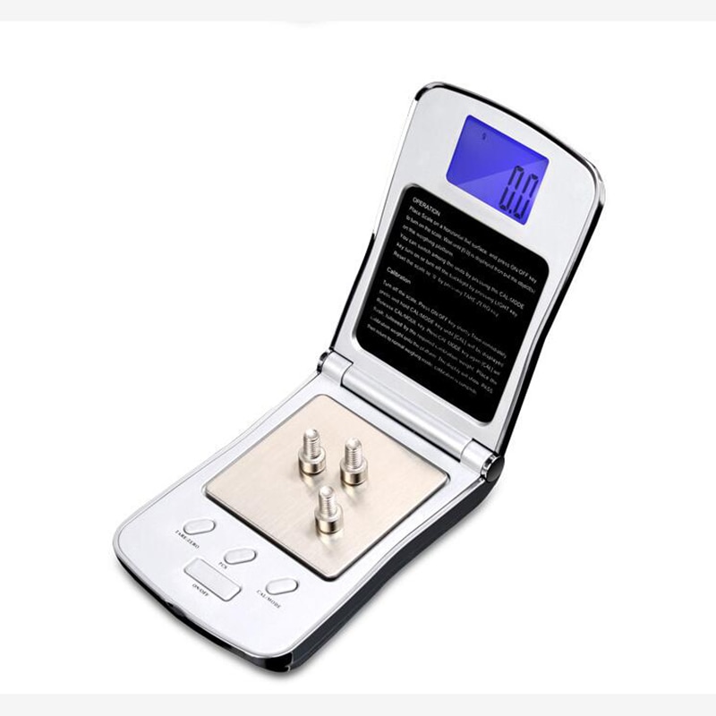 lcd display portable digital electronic precision scale mini balance for gold weight weighing machine flip-open cover