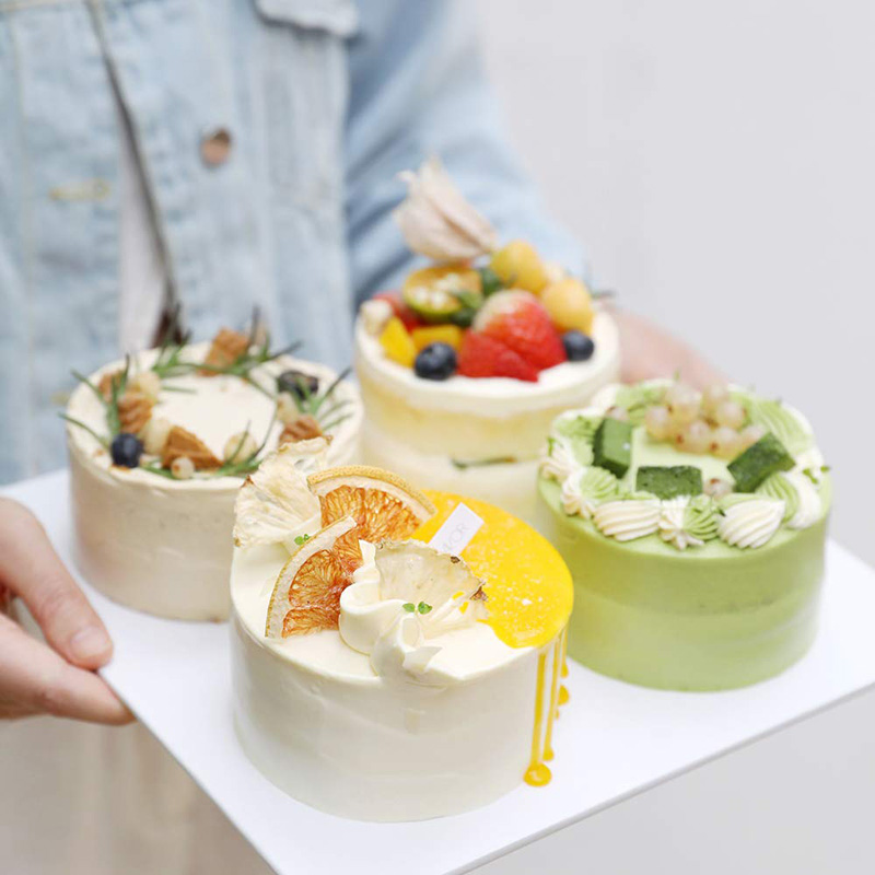 6 stks Siliconen Mini Ronde Cakevormen 4 Inch Herbruikbare Non-stick Release Siliconen Bakvorm cake pizza brood pan BPA Gratis