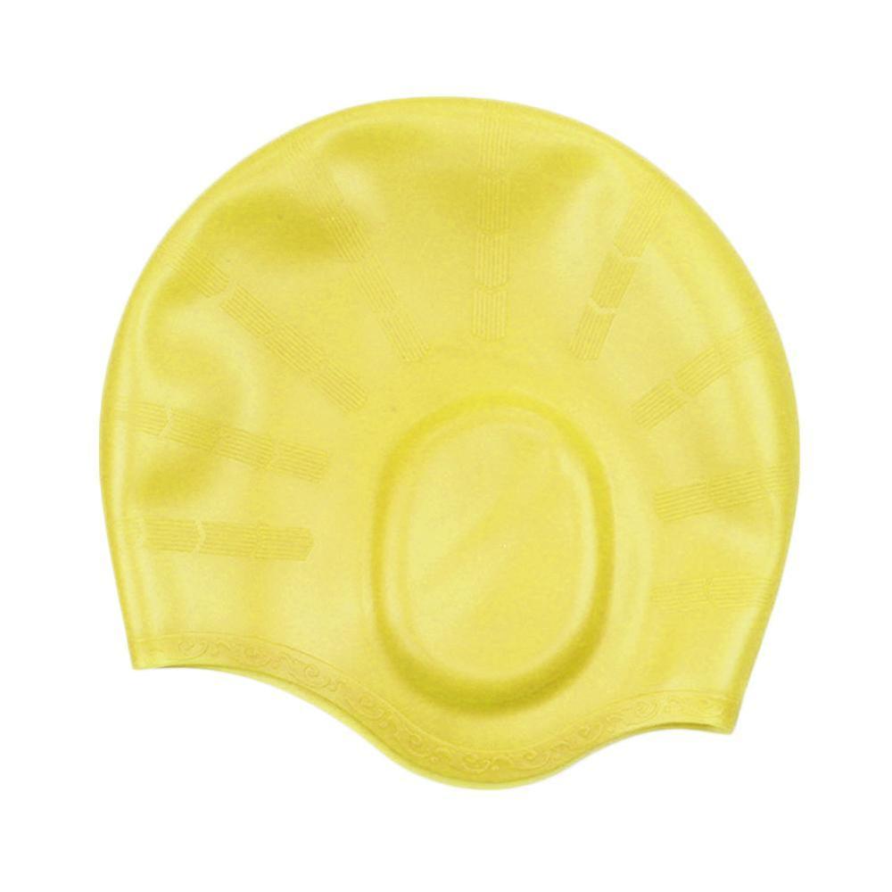Volwassenen Zwemmen Caps Mannen Vrouwen Lang Haar Waterdichte Grote Natacion Cap Beschermen Duiken Swim Ear Siliconen Zwembad Hoed U9Y3: H