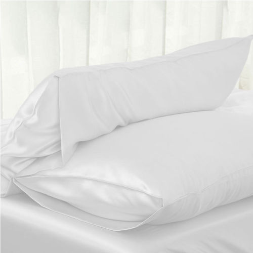 Skoin-Freundliche 1 PC Luxus Komfortable Weiche Seidige Satin- Kissen fallen Einfarbig Standard KÖNIGIN König Kissenbezug