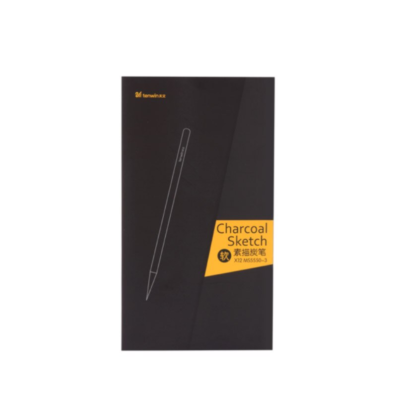 Kit de lápis de desenho profissional de madeira, 12 tamanhos, material duro/médio/macio, lápis de carvão para desenho, arte, pintura, papelaria