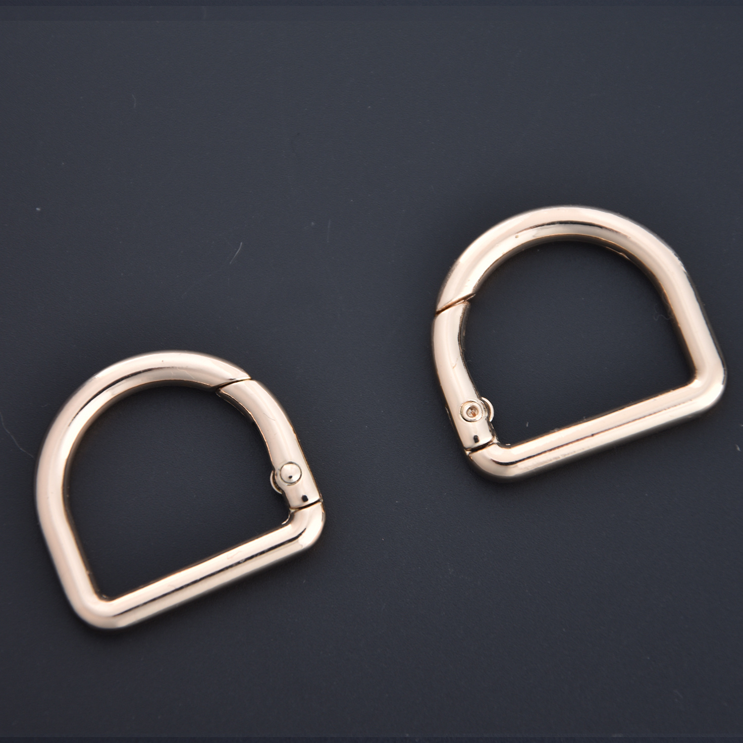 5 stuks D-ring te openen metalen gespen tas bagageriem verbindingssluiting lente sleutelhanger hardware-accessoires: brons