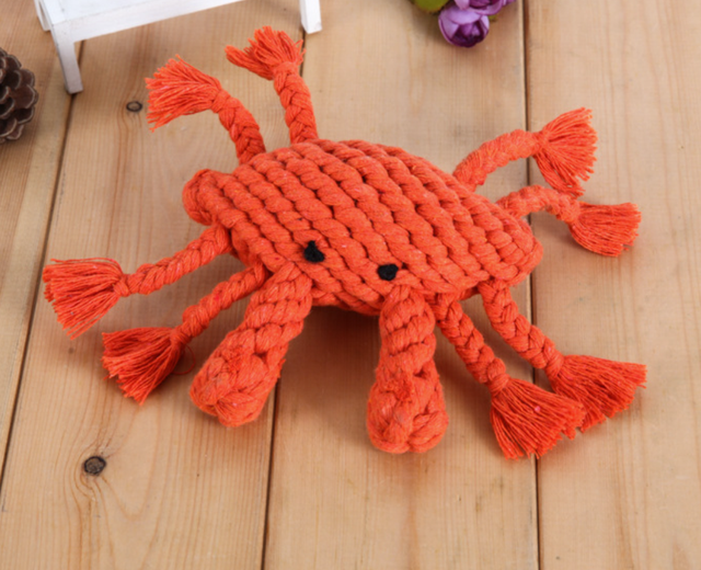 Pet Toys For Big Dog Funny Cotton Animals Shape Puppy Small Dog Toy Chew Knot Teeth Cleaning Rope Toys: 5