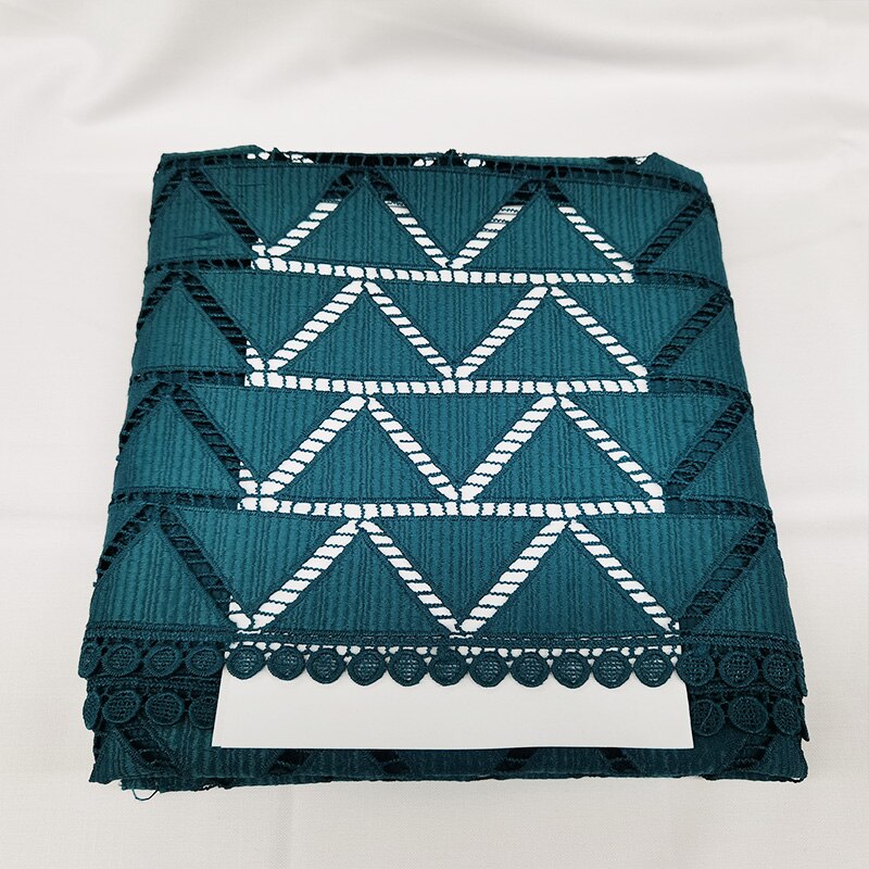 Encaje Soluble en agua, tela de encaje de guipur nigeriano , tela de encaje de cordón africano para vestido de mujer