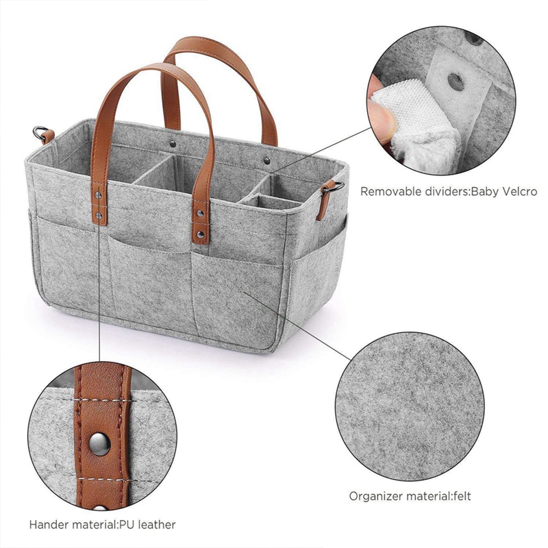 Baby filt förvaring barnkammare korg spädbarn blöja väska med handtag caddy byta blöja barn förvaring bärare stor ficka