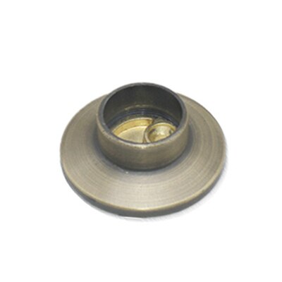 2pcs Zinc Alloy pipe bracket 25mm Dia Tube support Flange Seat for Wardrobe Hanging Rail Rod Pole Socket End Holder Hardware: Green bronze