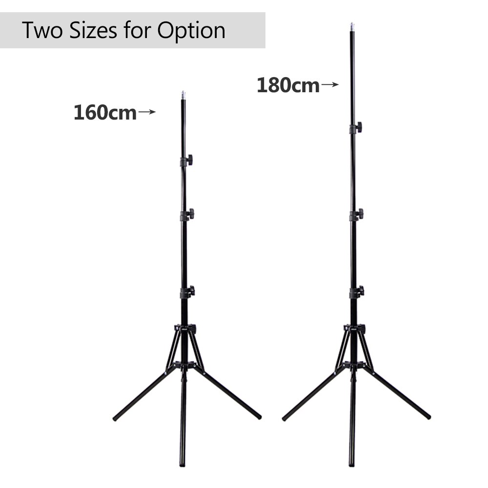 Reverse Vouwen Been Light Stand Statief Verstelbare Hoogte Vier Secties Zware Aluminium Materiaal 1/4 Inch Schroef