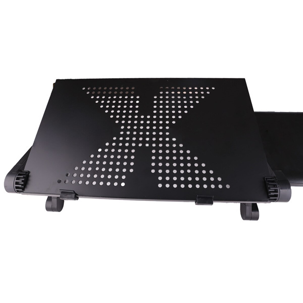Adjustable Laptop Stand Aluminum Alloy Bed Table Stand Foldable Legs Laptop Notebook Riser Reading Holder Tray with Mouse Pad