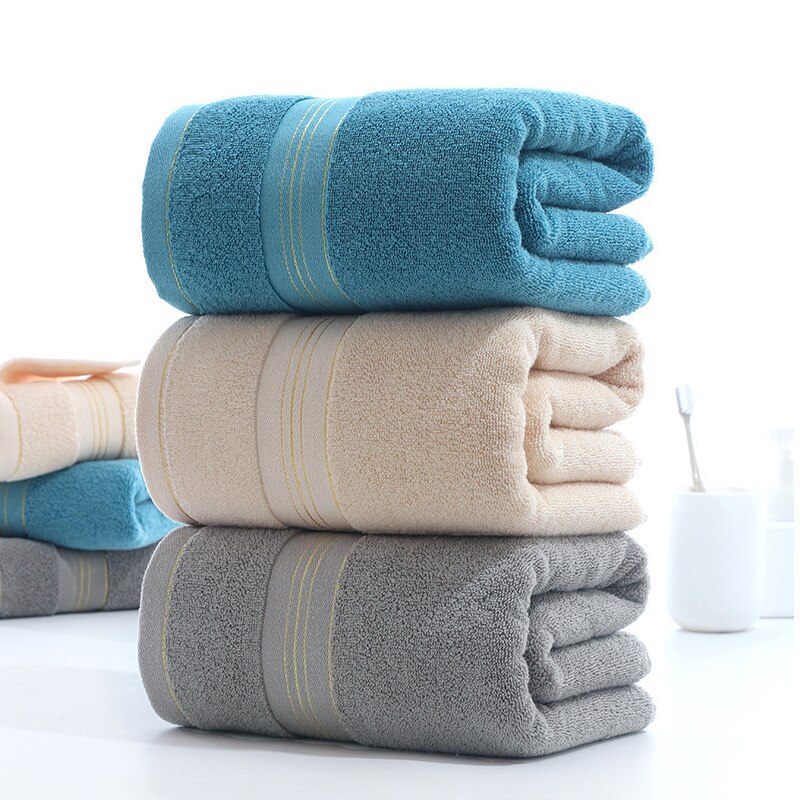 Egyptische Katoenen Handdoek Badhanddoek Gezicht Handdoek Effen Kleur Dikker Badkamer Handdoeken Set Zachte Comfortabele Apart Verkrijgbaar