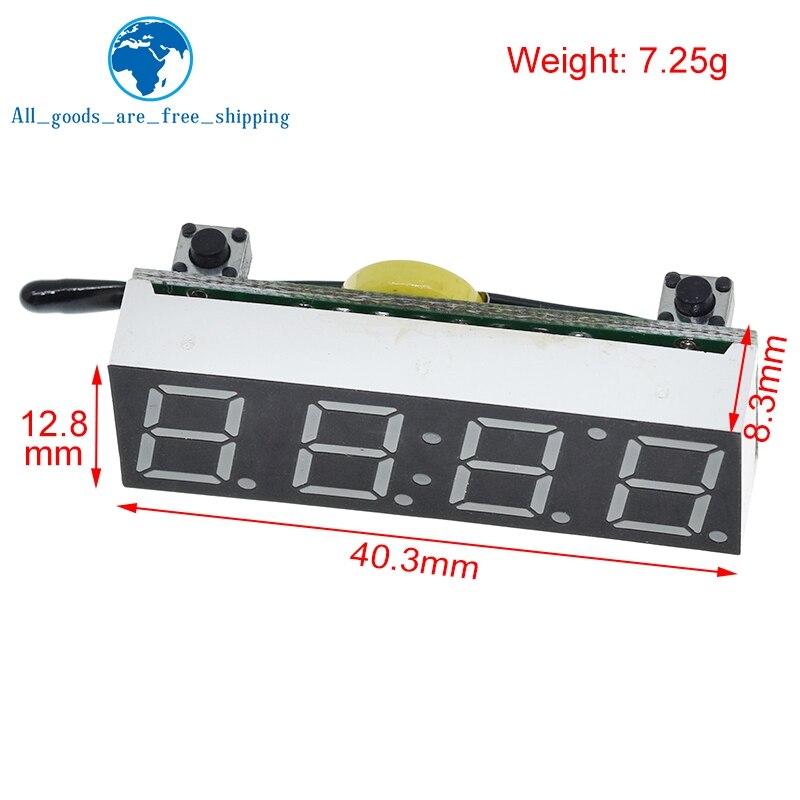 Horloge numérique LED 3 en 1 RX8025T, Module de tension et de température, bricolage horloge/thermomètre/voltmètre DC 5-30V pour Arduino