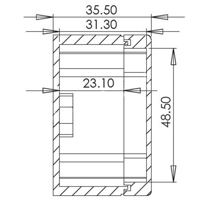 Caja de instrumentos de Panel de Proyecto de plástico impermeable 90x60x35mm (L * W * H)