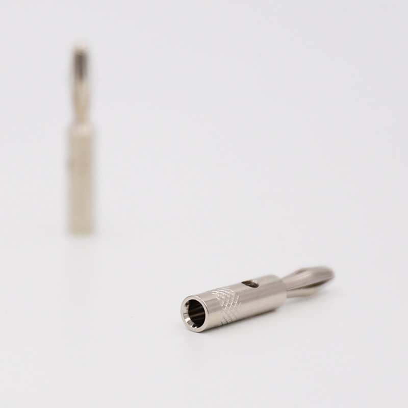 Rhodium Plated Banana Audio Plug Speaker Cable Banana Plug Connector