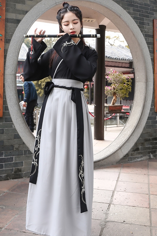 Black hanfu best sale