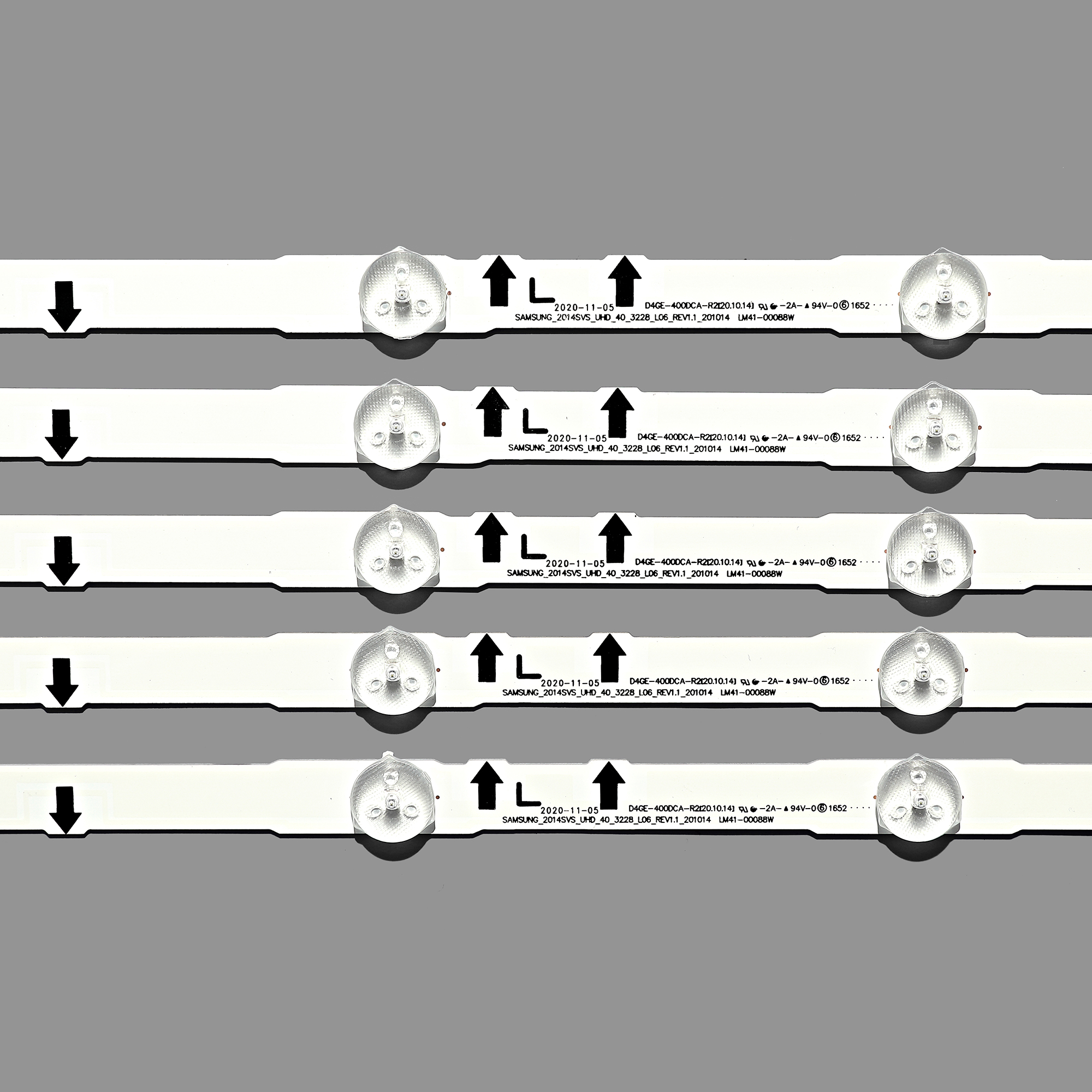 10Stck LED streifen D4GE-400DCA-R2 D4GE-400DCB-R2 BN96-30449A BN96-30450A Für SamSung 40'' TV UE40H5270 UE40J6240AK UE40J5600