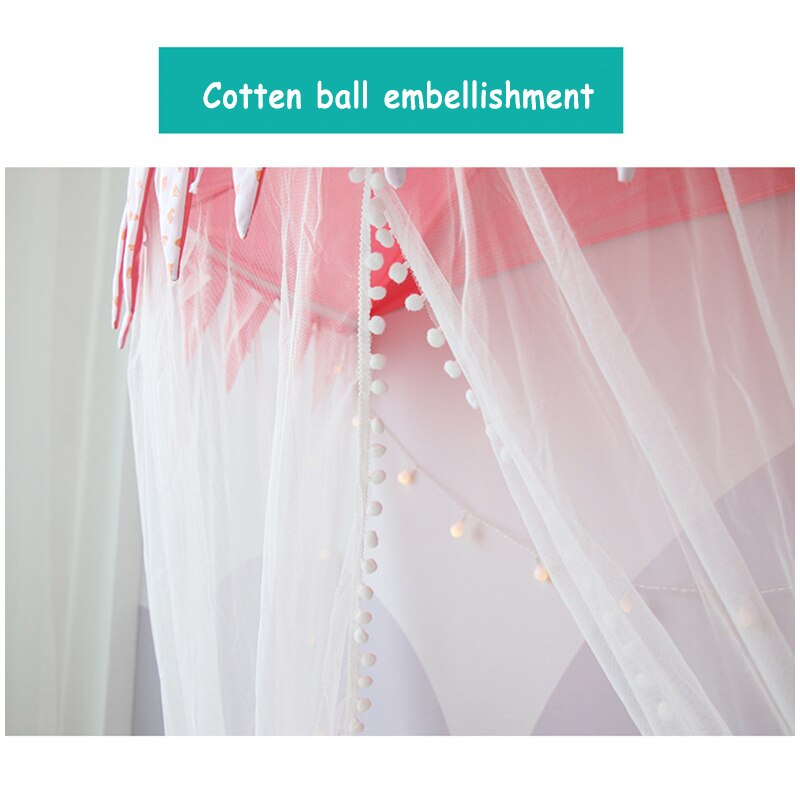 Baby Halbe Mond Zelt Krippe Baldachin Moskito Net Kind Lesen Ecke Spielen Puppe Haus Mädchen Prinzessin Bett Vorhang Behänge Zimmer decor