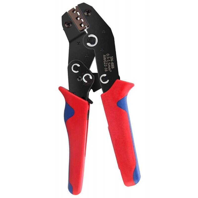 48B Crimping Plier Set With 600Pcs Insert Spring Terminal Cold Compression Pincers Wire Connector Crimper Boxed Kit