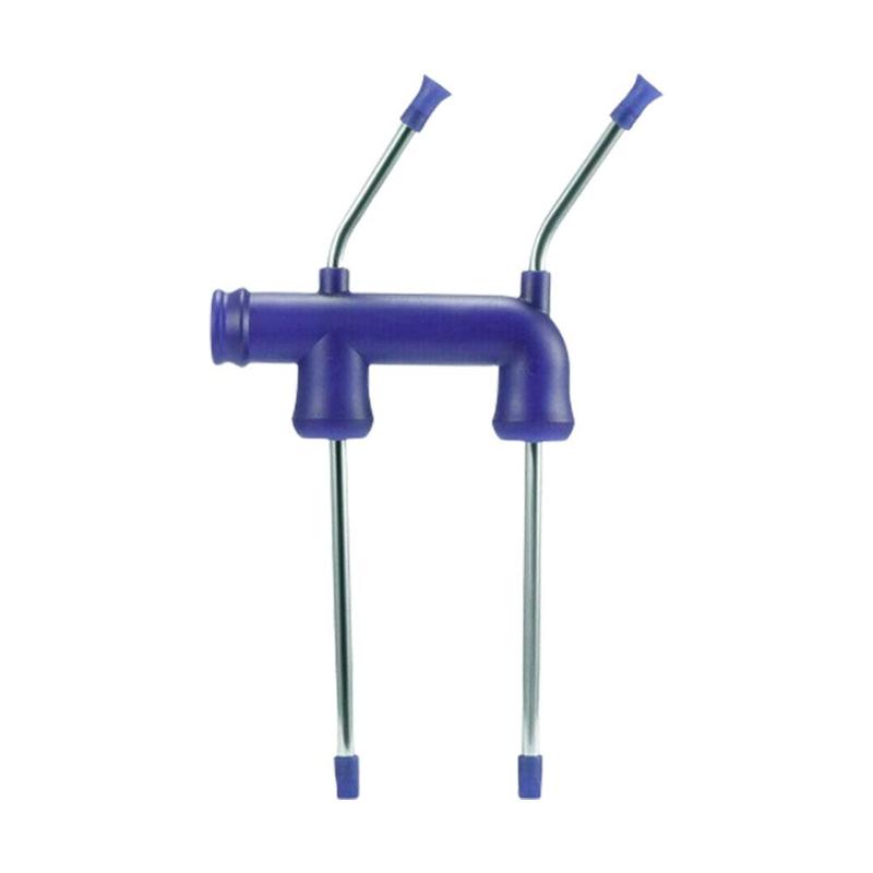 1PC Bier Schnorchel Stroh Bier Dispenser Doppel Schnorchel Trinken Bier Bar Werkzeuge Festivals Party Dispenser Unterhaltung Zubehör: 03-Blue Double Bottl