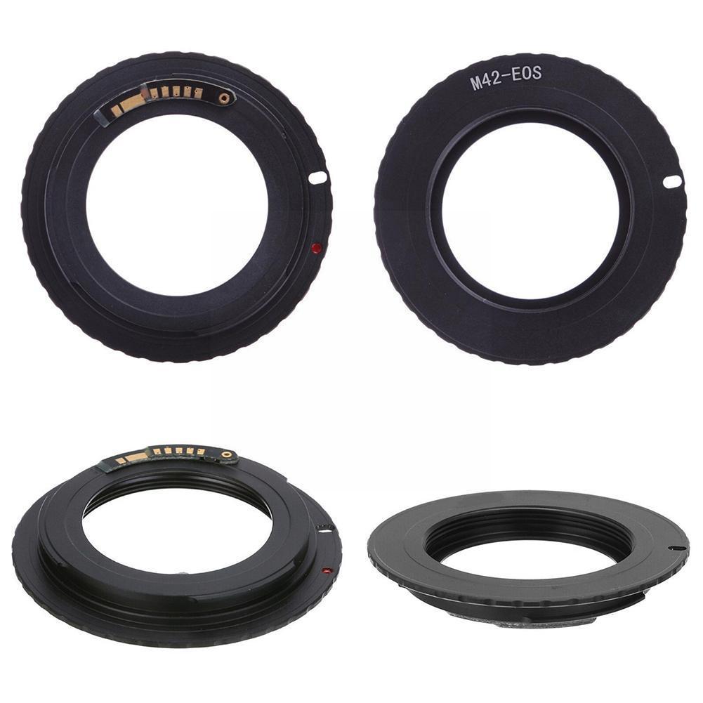 Lens Adapter Zwart Voor M42 Chips Lens Voor Ef Mount Ring Adapter Bevestigen J1d6