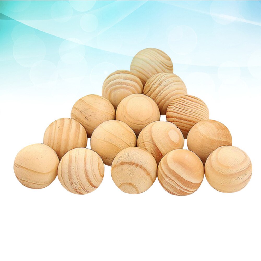 200pcs Natural Cedar Wood Balls Camphor Wood Balls Moth Repellent for Drawers Storage Boxes Closets