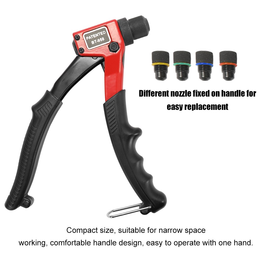 Hand BT-603 Manual Rivet Gun Kit Hand Rivet Setting Tool Machine Riveting Nut Setting Tool Nut Setter Riveter For M3/M4/M5/M6