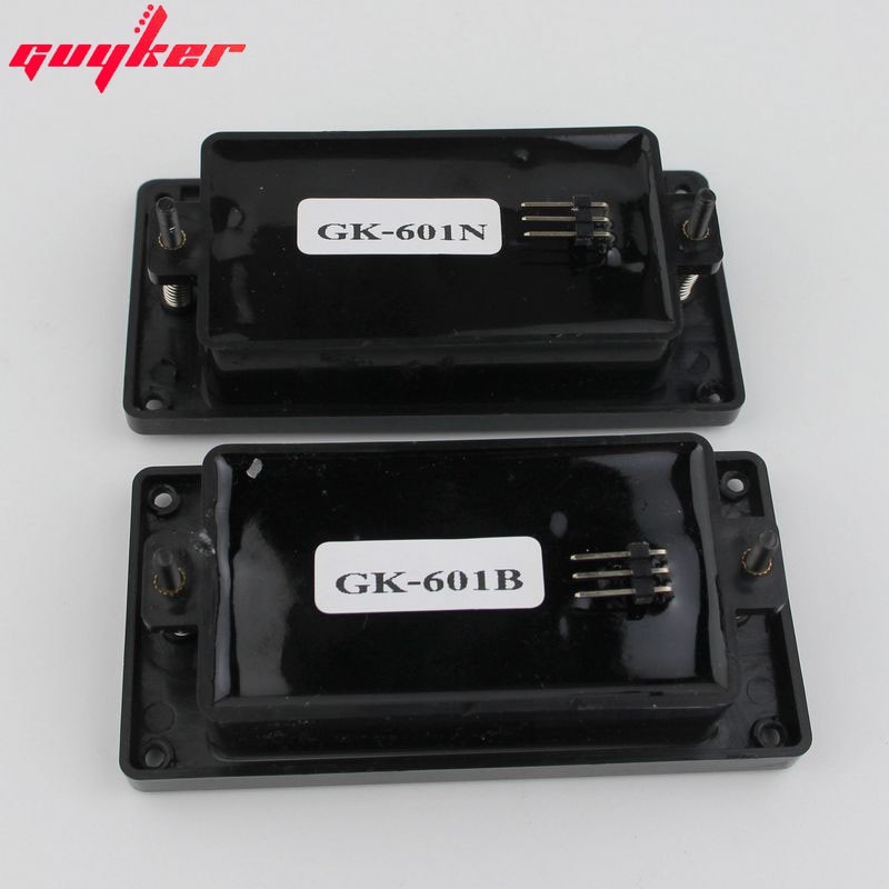 GUYKER Chiuso Nero Chitarra Raccogliere Humbucker Raccogliere Attivo impostato (Equipaggiato con Potenziometro e Americano di Uscita della Chitarra Martinetti)
