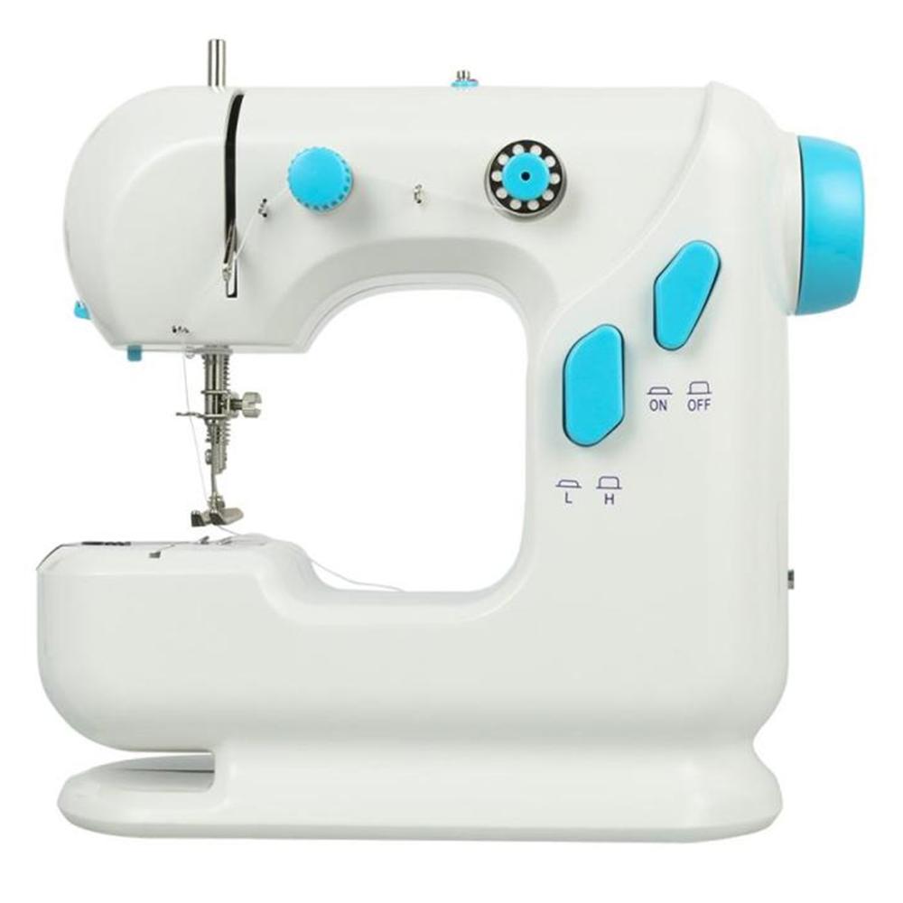 110-220V Sewing Machine Portable Clothes Fabric Electric Sewing Machine Automatic Winding Low Noise Quick Stitch Sew Needlework