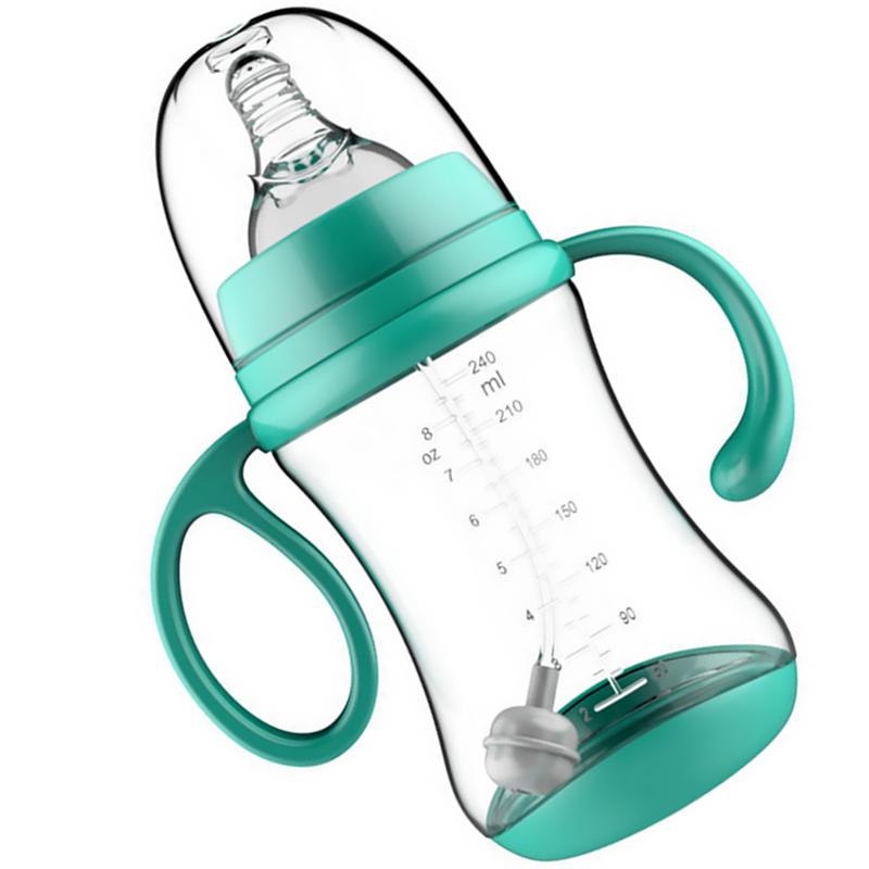 Drinking Water Bottle Travel Baby Feeding Bottle Feeding Drinking Handle Bottle