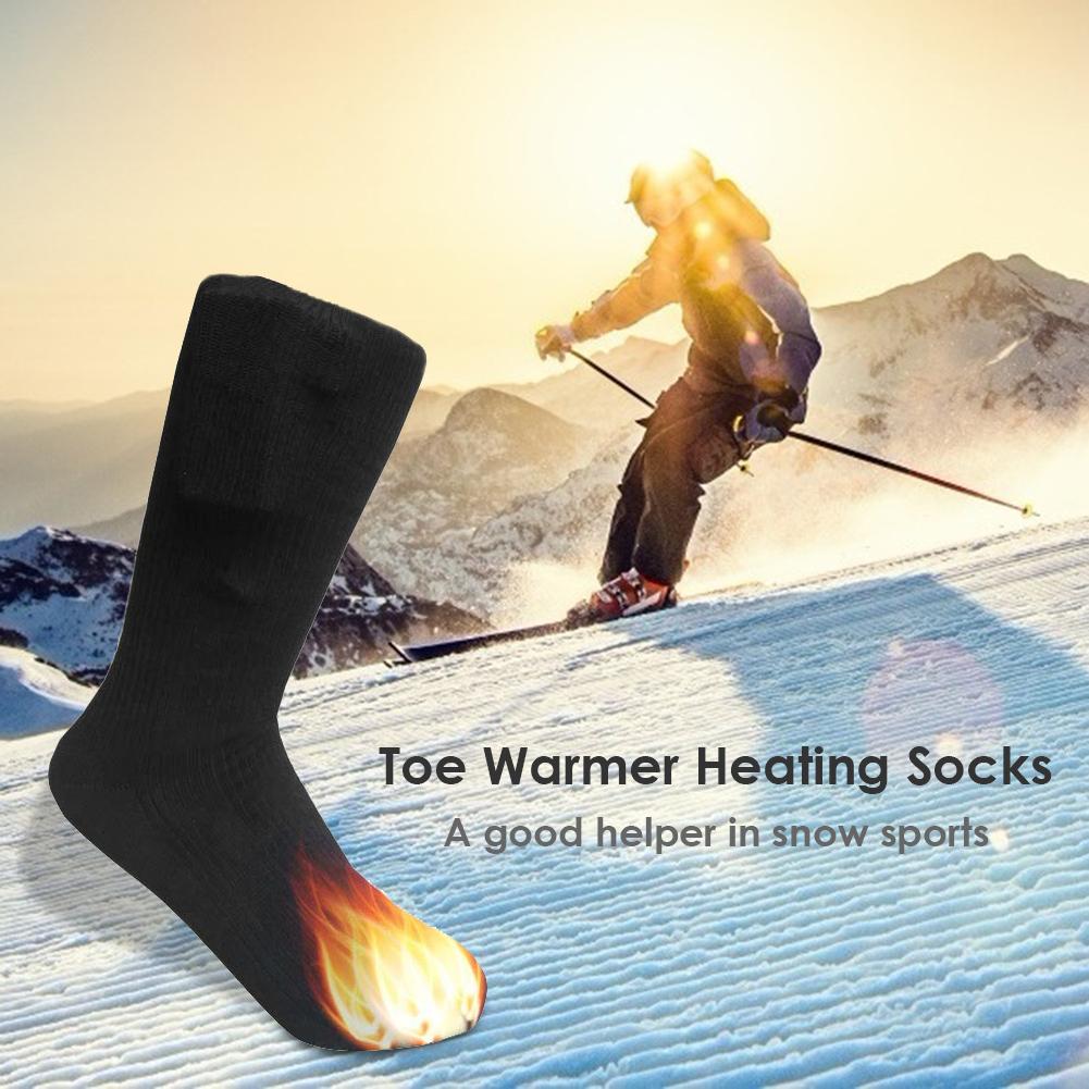 Calcetines deportivos resistentes al desgaste, calientes, eléctricos, recargables, para deportes de esquí al aire libre,
