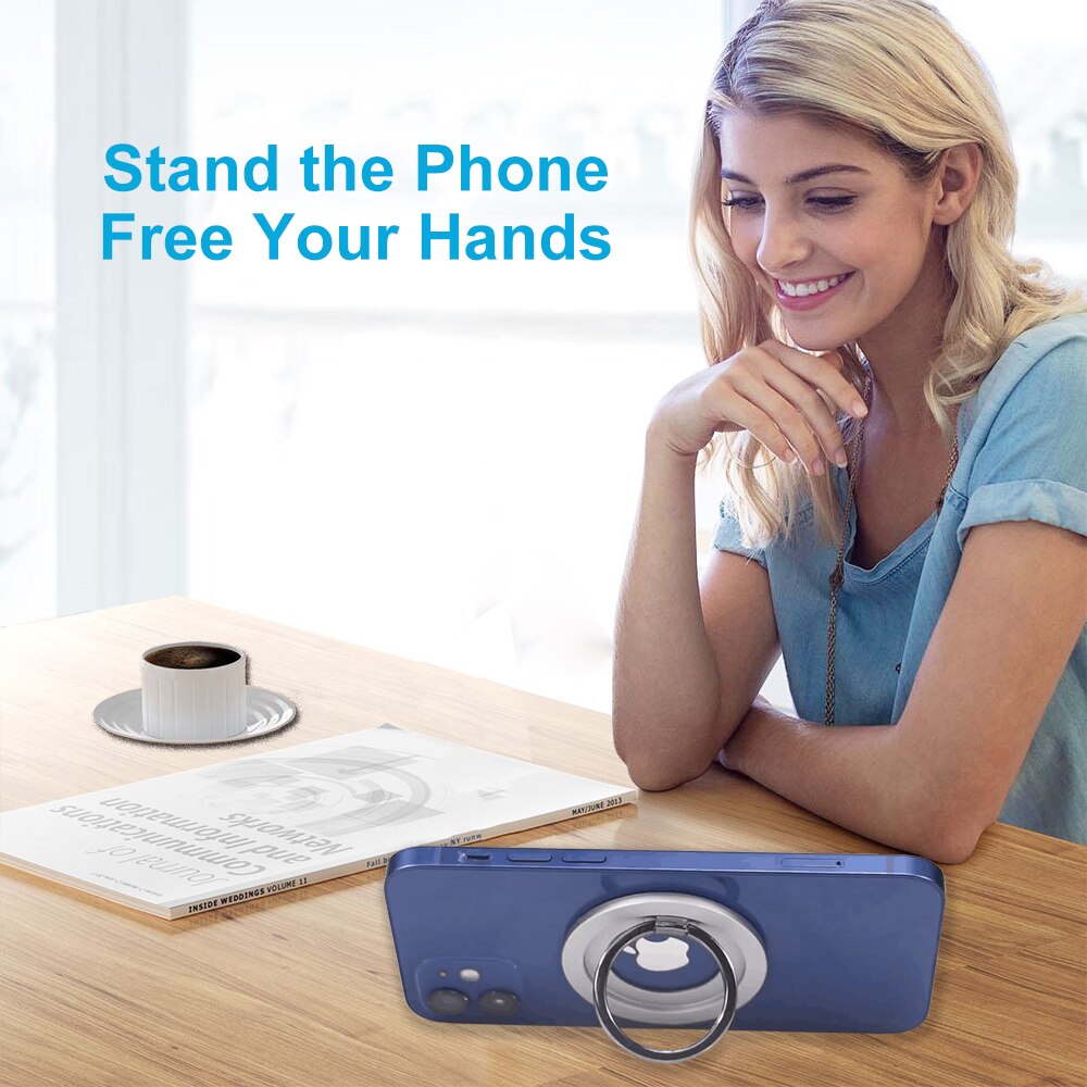 Magsafe tilbehør telefon greb telefon ring holder justerbar støtte til iphone 13, 12 / 12 pro  / 12 pro max  / 12 mini
