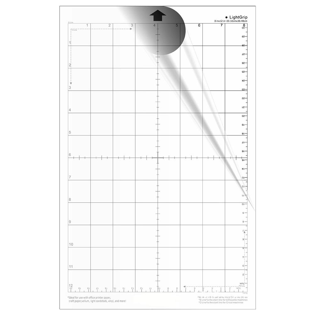 2PCS/Set Replacement Cutting Mat Transparent Adhesive Mat Pad With Measuring Grid For Silhouette Cameo Plotter Machine