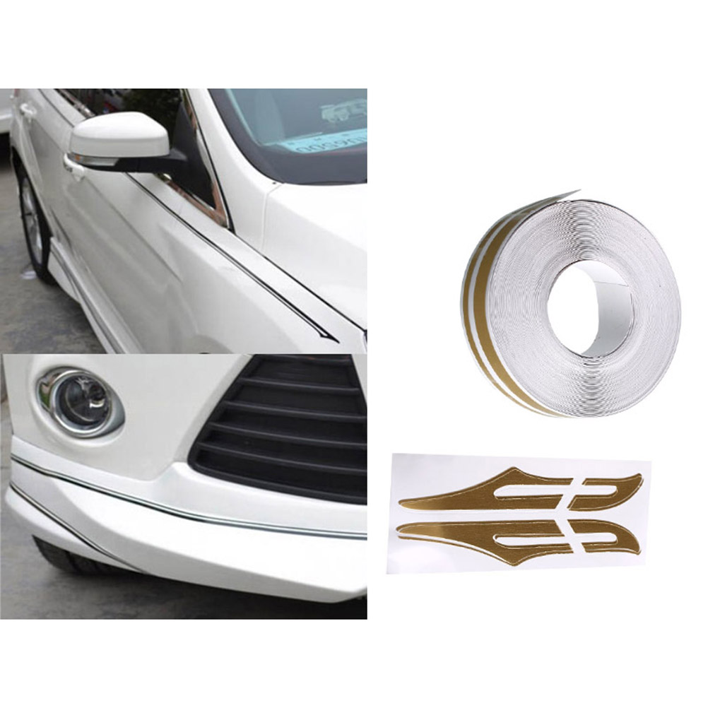 Auto Pinstriping Decal Tape Stickerpinstripe Streep Decals Vinyl Pin Striping Boot Strepen Auto Gold Body Racing Side Steamline