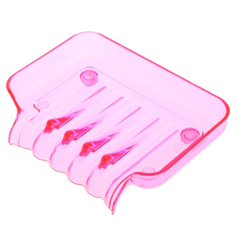 Bathroom Draining Soap Box Kitchen Sink Sponge Drainage Dish Holder t22: Lavender