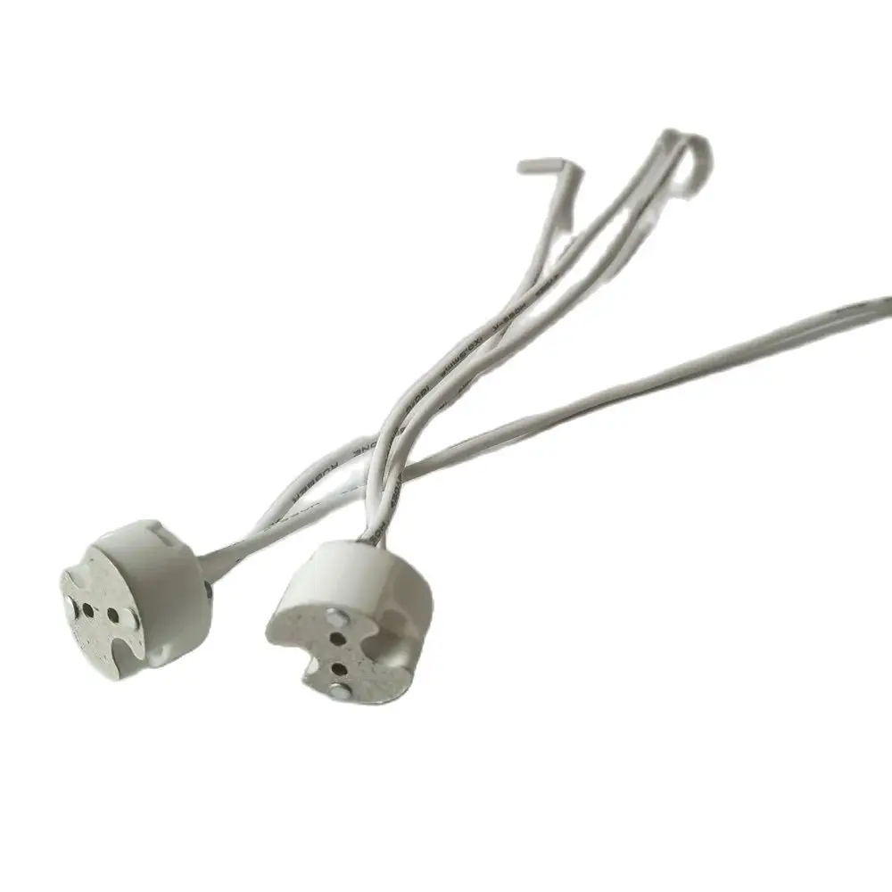 MR16 MR11 GU5.3 G4 portalámparas Base de bombilla con cable de cerámica enchufe halógeno conector de cerámica 12V - 250V luz Led