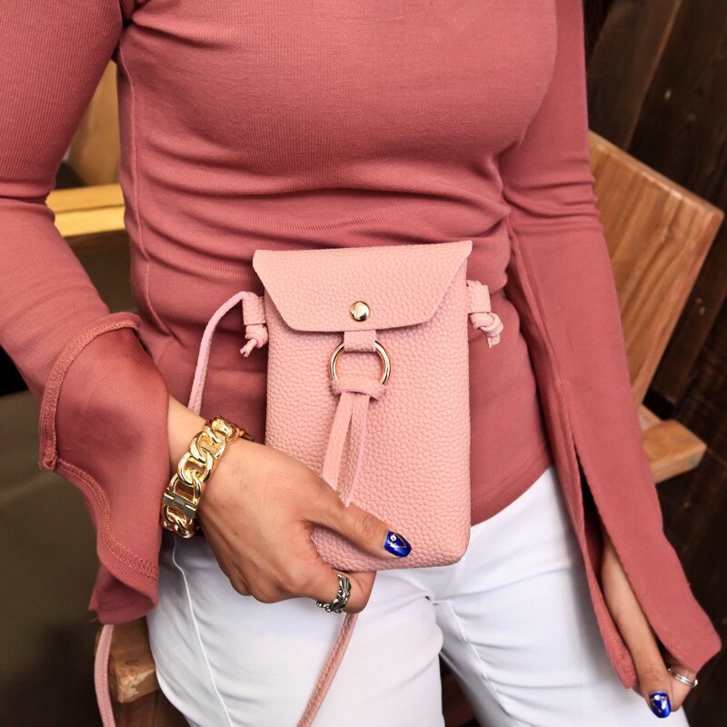 Bolsas crossbody saco feminino coreano 2020 novo produto lychee padrão envelope saco de ombro diagonal saco do telefone móvel mini