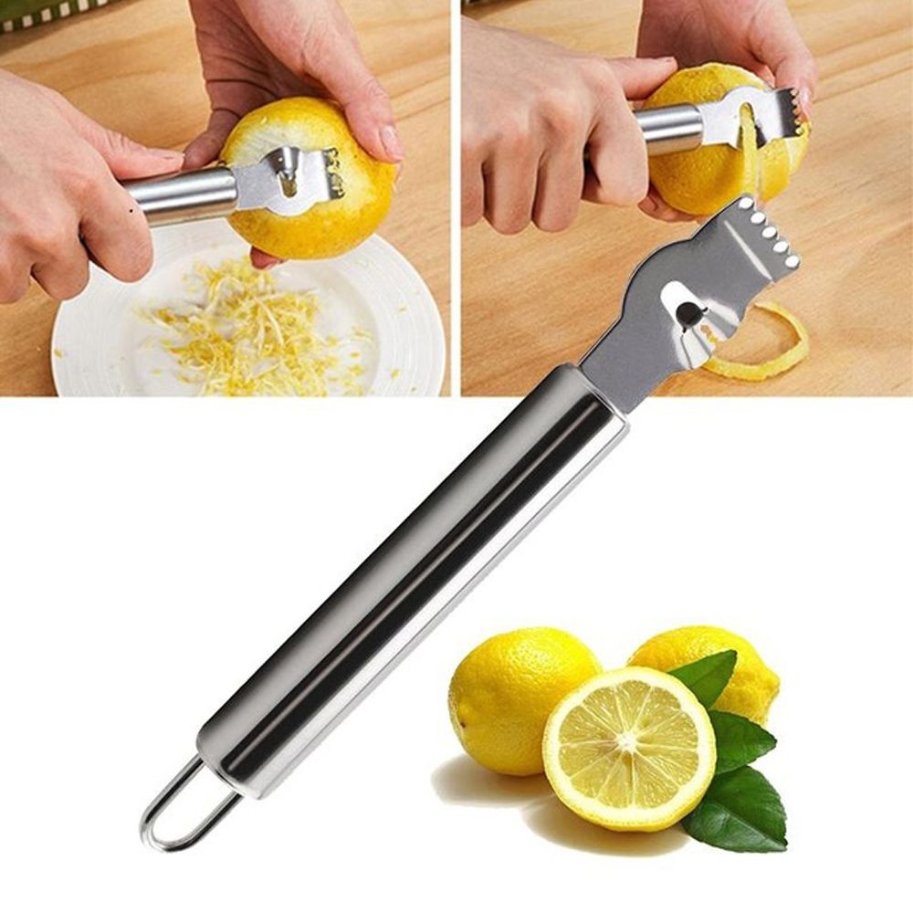 1 pcs Stainless Steel Lemon Zester Citrus Grater Lime Zest Tool Artisan Fine Chef