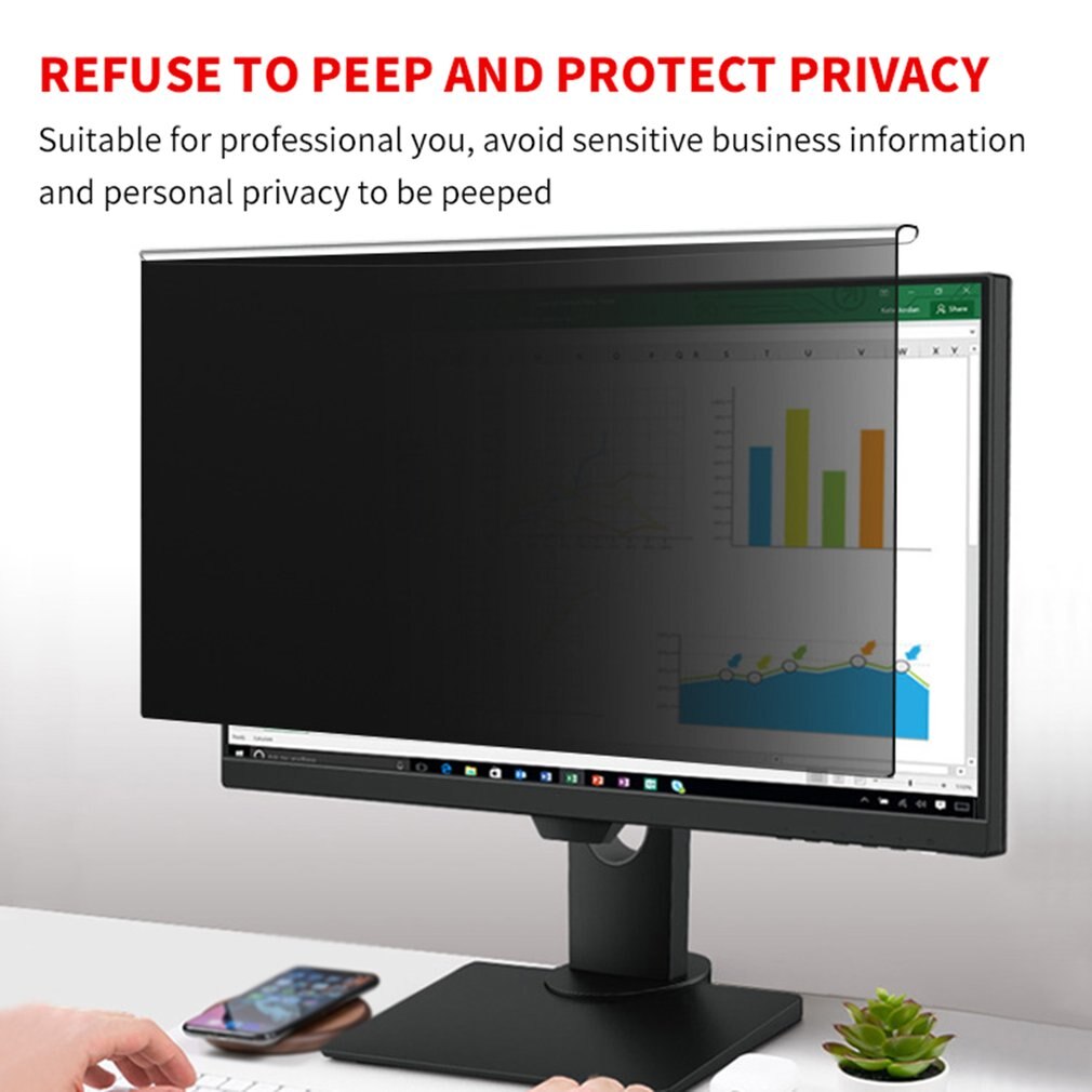 Film de protection d'écran LCD, 21.5 pouces, filtre de confidentialité, pour ordinateur, iMAC, ordinateur portable, Notebook, moniteur, Type suspendu