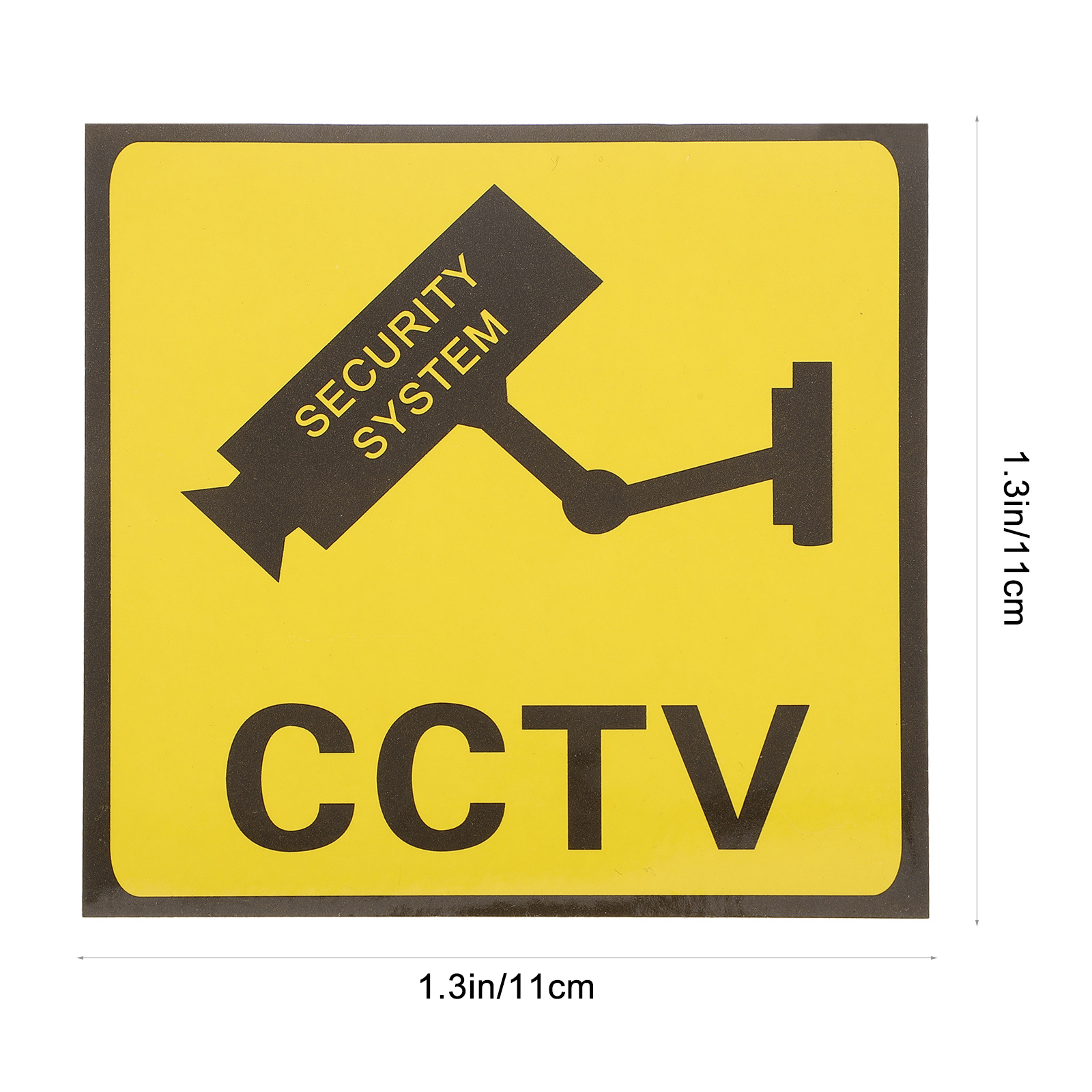 10pcs Video Warning Stickers Adhesive Video Surveillance Signs Surveillance Warning Signs
