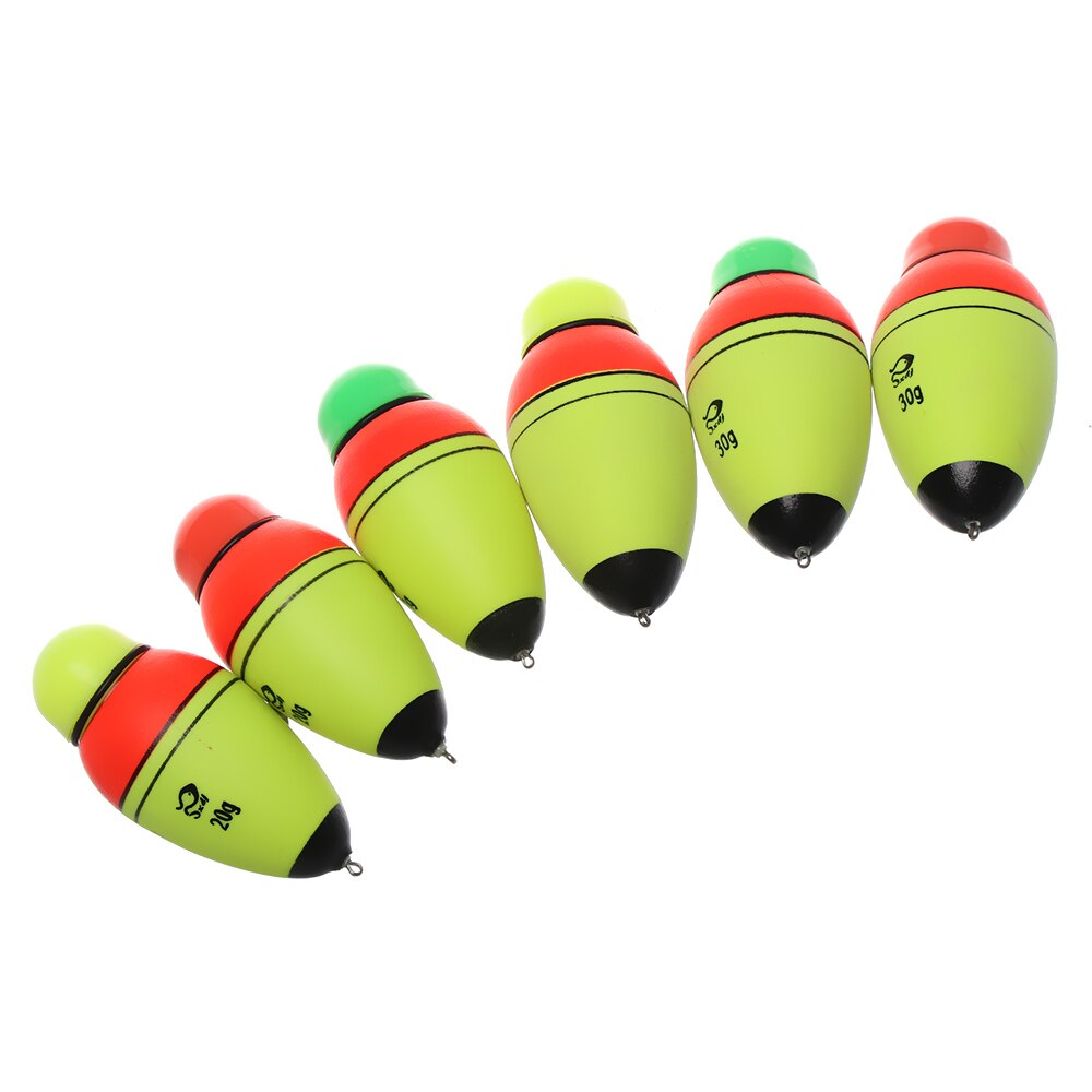 1PC Electronic Fishing Night Float Eva Foam Ball Boia Bobber Light Stick Plastic Battery With 1Button Cells Fishing Tackle Acces