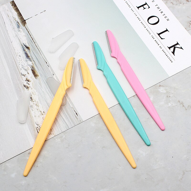 3 Stks/set Wenkbrauw Trimmer Eye Brow Haar Remover Facial Razor Wenkbrauwen Blades Scheerapparaat Scherpe Draagbare Set Vrouwen Beauty Make-Up Tool kit