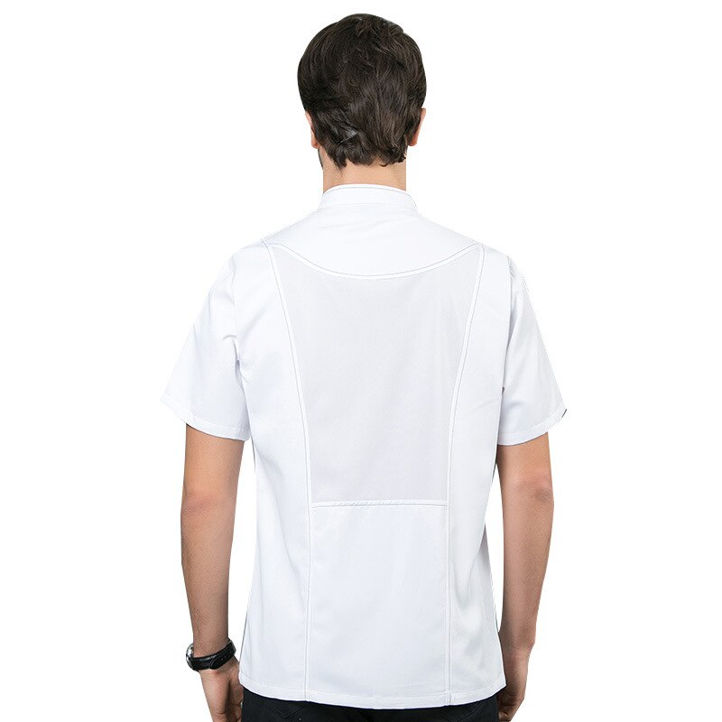 Chef's short-sleeved hotel restaurant kitchen kitchen uniform hotel uniforms after summer wear men's catering uniforms