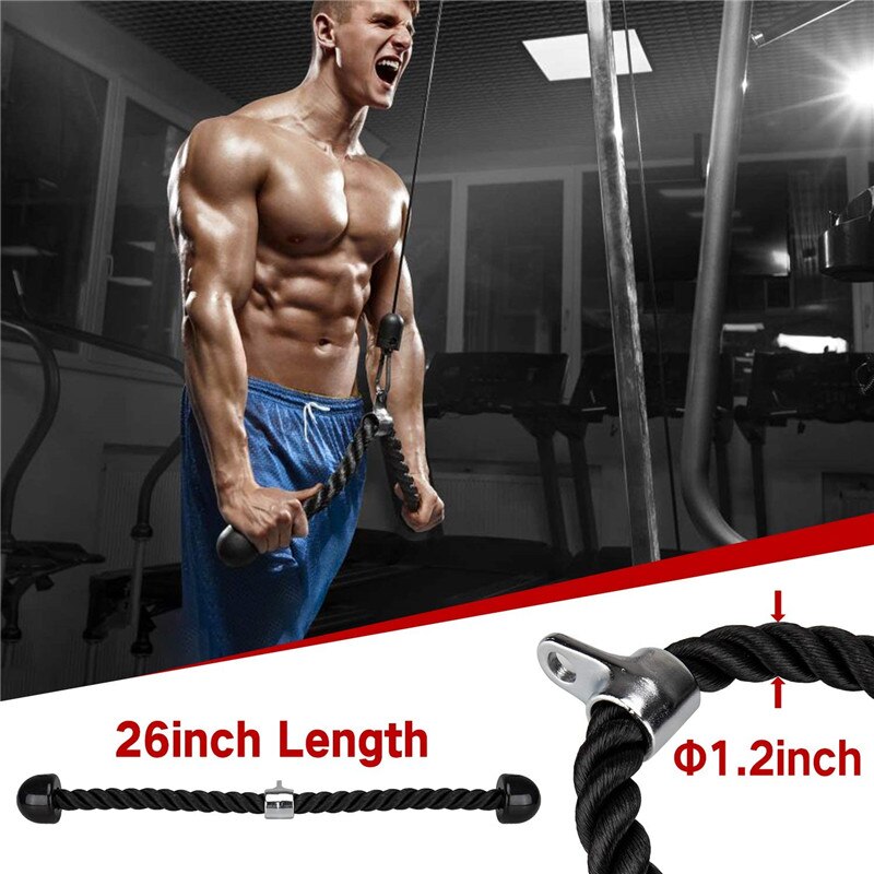 Fitness Arm Spier Trainer Biceps Triceps Trainer Workout Gewichtheffen Home Gym Pols Roller Sterkte Training Pull Rope