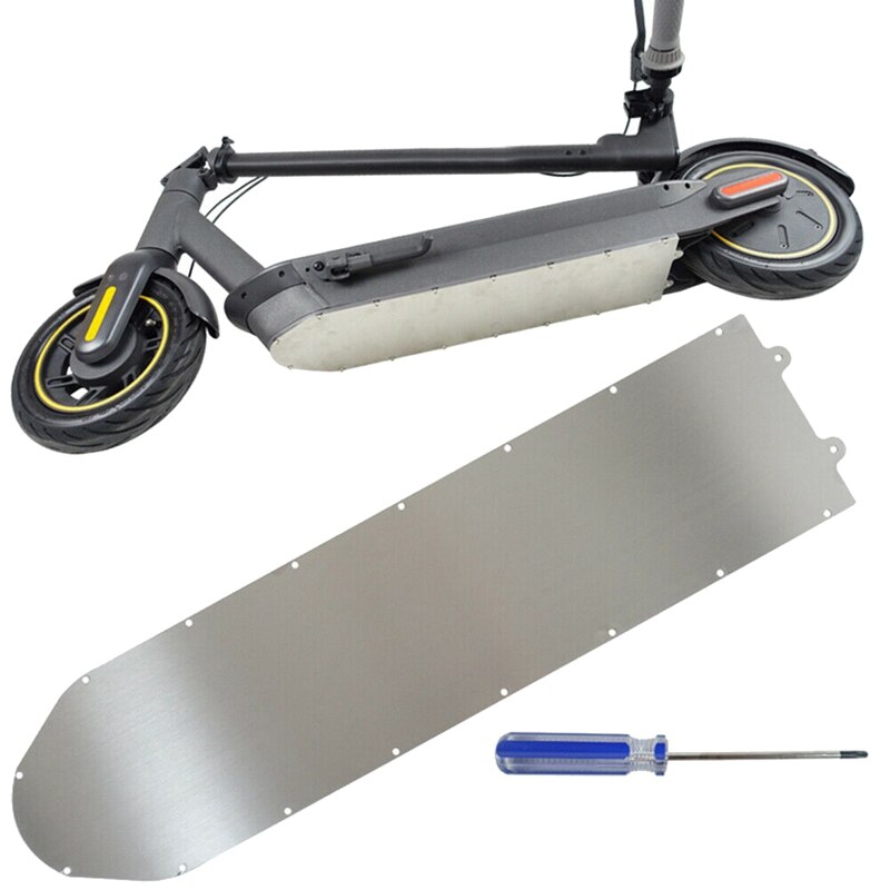 Elektrisk scooter chassis aluminiumsbeskyttelse metal beskyttelsesplade rustning batteri bunddæksel til ni bot max  g30: Default Title