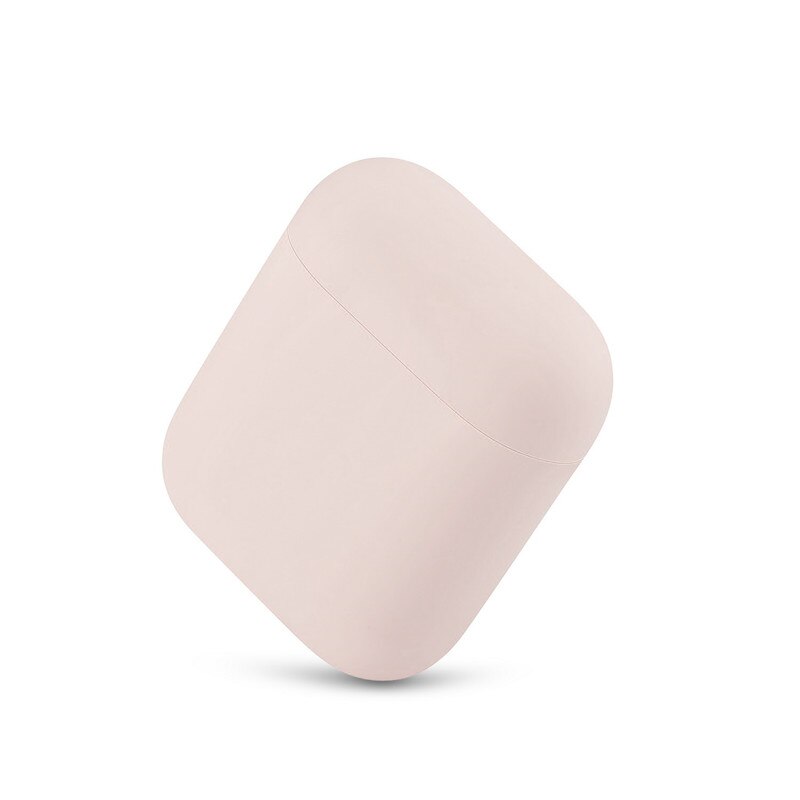 Funda de silicona blanda para auriculares Airpods 1/2, accesorios para auriculares, funda protectora para Apple AirPods 2: Sand pink