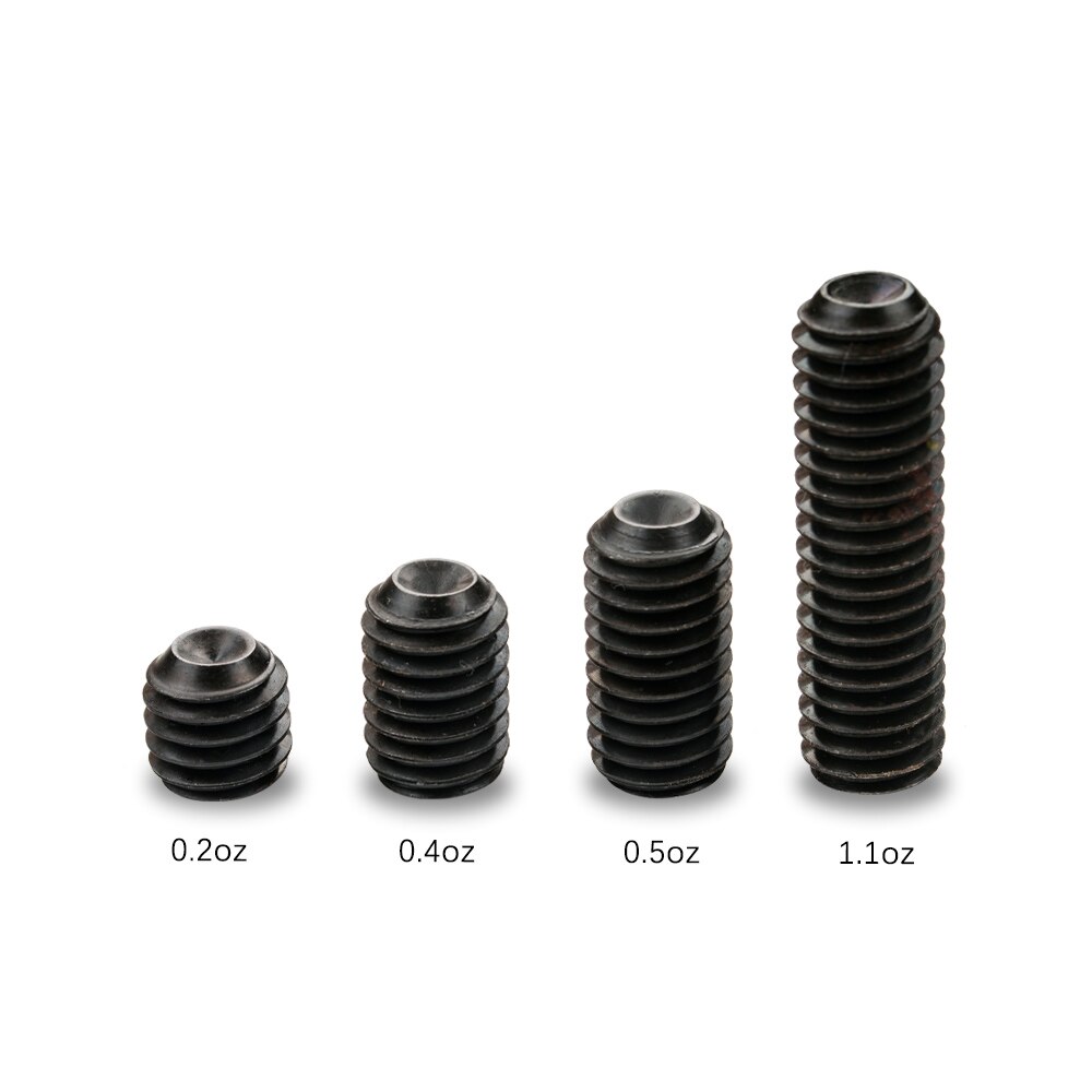 JF j-flowers-perno de peso, Material de hierro, ajuste de peso, 0,2/0,4/0,5/1,1 oz, 4 piezas de tornillos ajustables, accesorios de billar: Default Title