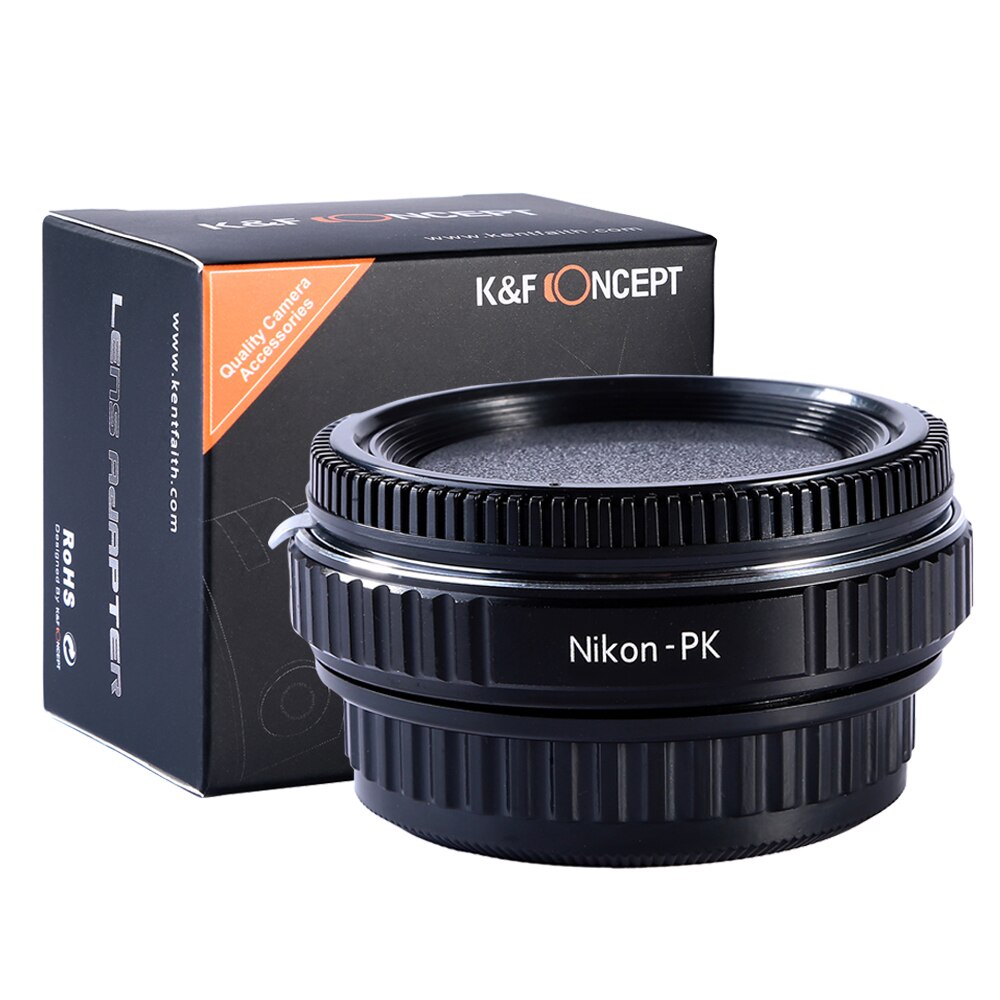 K &amp; F Concept – bague d&#39;adaptation pour objectif Nikon à Pentax K PK, avec verre pour boîtier d&#39;appareil photo Pentax