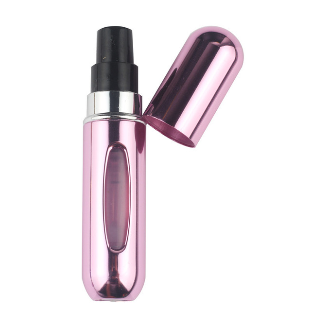 5ml Portable Mini Aluminum Refillable Perfume Bottle With Spray Empty Cosmetic Containers With Atomizer For Traveler: 12