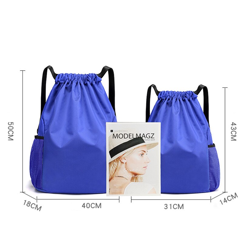 Trekkoord Zak Rugzak Mannen En Wome Eenvoudige Rugzak Grote Capaciteit Trekkoord Fitness Sporttas X402A