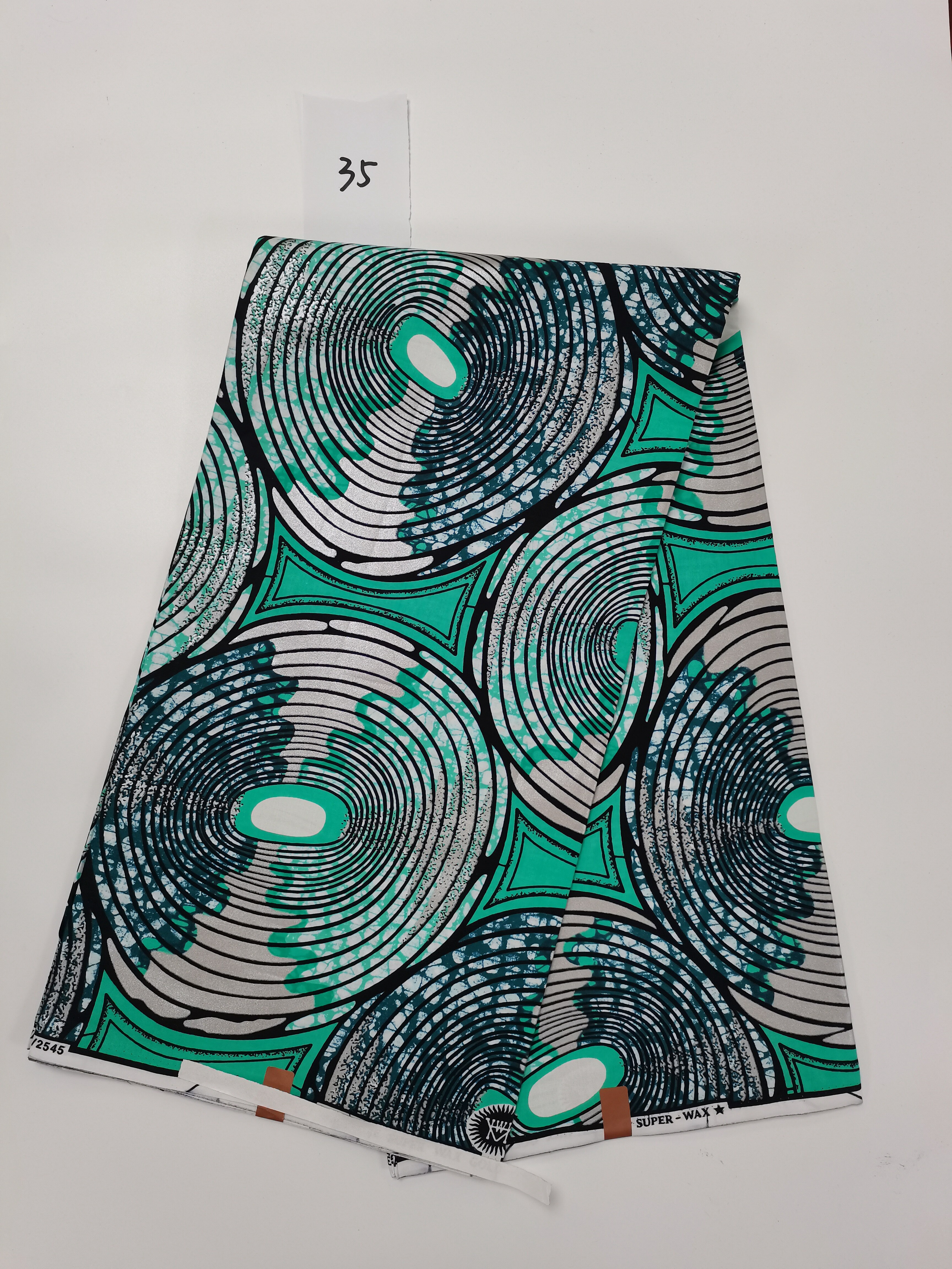 6 Yard African Wax Sewing Fabric Material Ankara Nigerian 100% Cotton Golden Material For Dress Bag