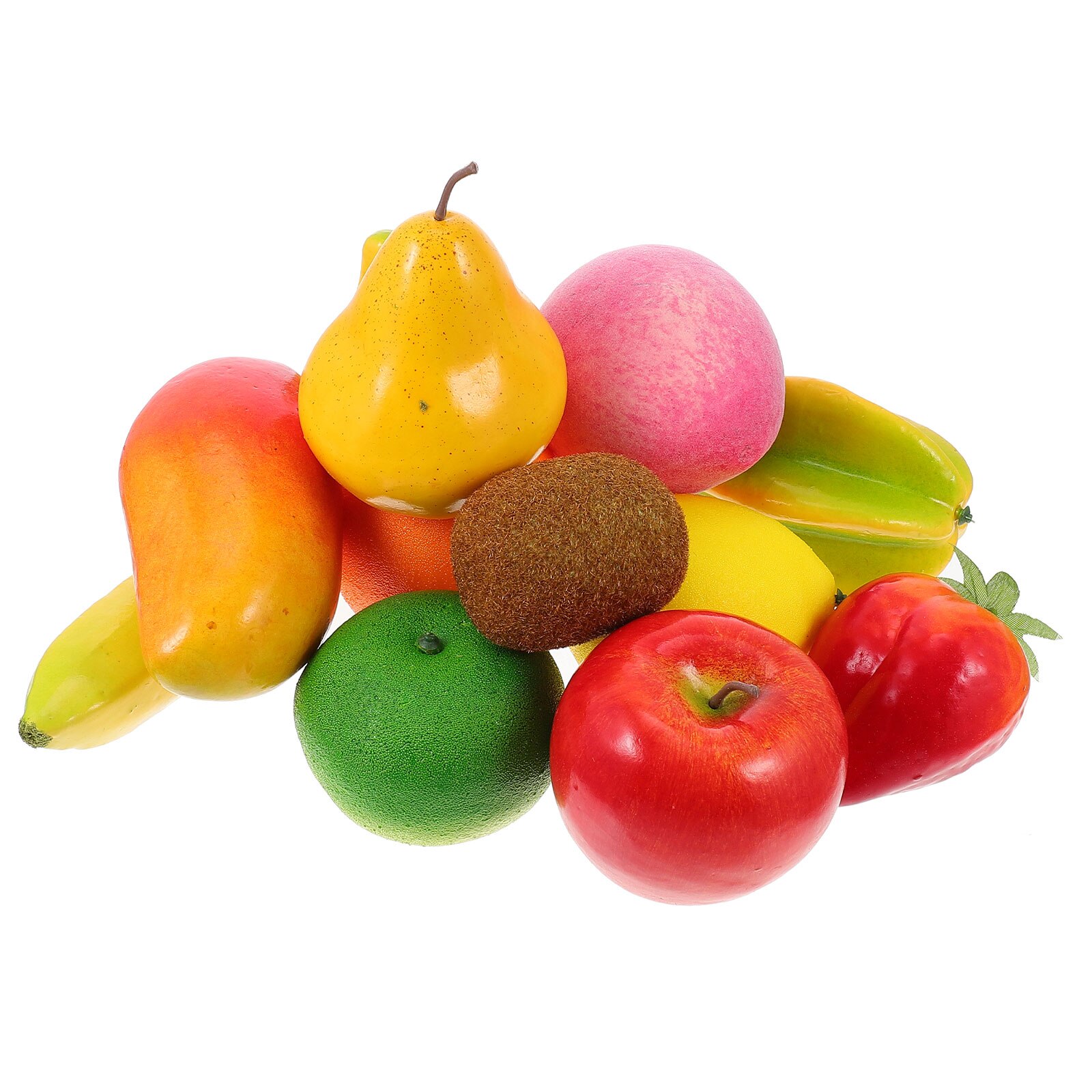 12pcs Artificial Fruits Simulation Fruits Model Photography Props Foams Fruit Decor